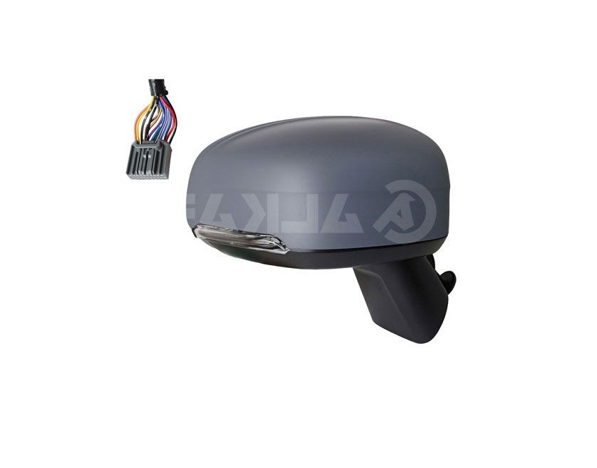 Oglinda exterioara Volvo Xc60, 01.2017-, montare dreapta, reglaj electric; carcasa grunduita; incalzit; sticla convexa; geam cromat; Senzor temperatura; 20 gauri / 8 pini; cu semnalizare LED, View Max