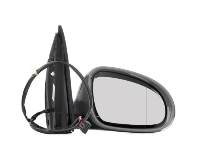 Oglinda exterioara Volkswagen Golf V (1k), 10.2003-05.2009, model: Hatchback, montare dreapta, reglaj electric; carcasa grunduita; incalzit; sticla convexa; geam cromat; 16 gauri / 6 pini; cu semnalizare, SRLine