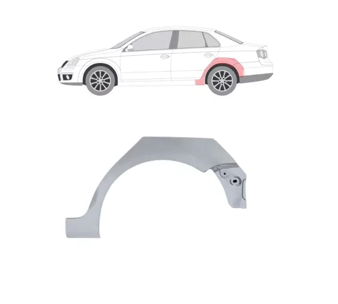 Segment reparatie aripa spate Volkswagen Jetta/Golf Kombi (1k5/1km), 09.2005-09.2010, montare spate, stanga, KLOKKERHOLM