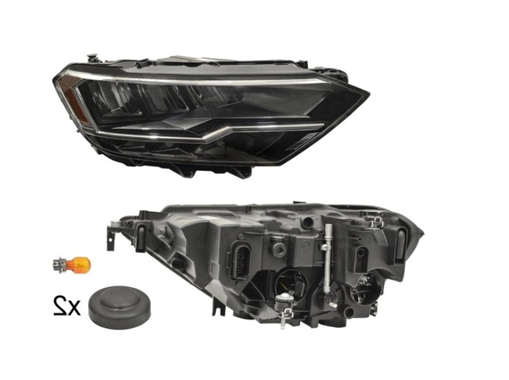 Far Volkswagen Jetta Usa (A7), 05.2018-, montare fata, dreapta, reflector complet; Tip=USA; LED+PWY24W; manual; fara modul lumini de zi LED; Omologare: SAE; LED, Taiwan
