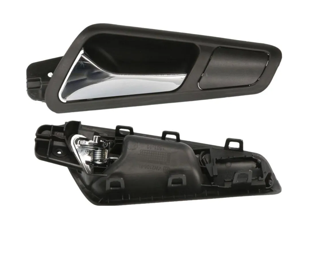 Maner usa interior Volkswagen Passat (B6 (3c)), 01.2005-07.2010, montare fata, stanga, negru; maner cromat, RapidAuto