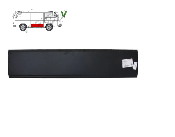 Segment reparatie panou usa Volkswagen Transporter (T3), 07.1979-1992, montare dreapta, usa glisanta; Lungime 1205, inaltime 260 mm, KLOKKERHOLM