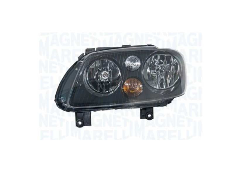 Far Volkswagen Touran (1t), 05.2004-12.2006; Caddy Iii/Life (2k), 03.2004-06.2010, montare fata, stanga, Tip=AL; H7+H7; electric; reflector negru; cu motor; halogen, MAGNETI MARELLI
