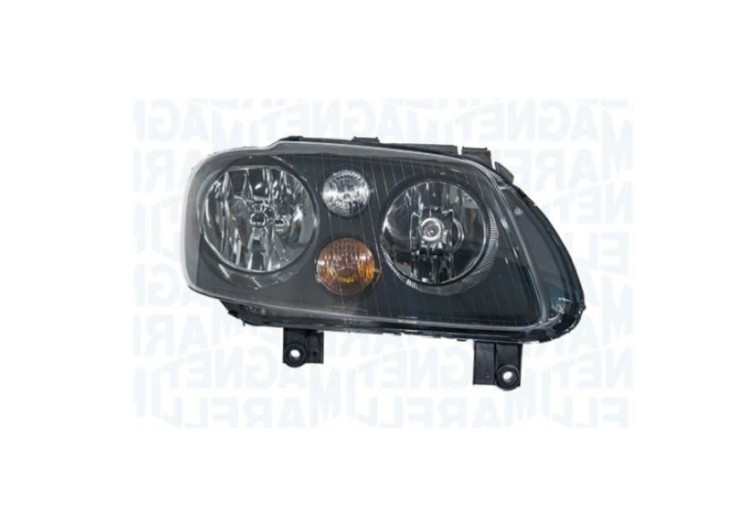 Far Volkswagen Touran (1t), 05.2004-12.2006; Caddy Iii/Life (2k), 03.2004-06.2010, montare fata, dreapta, Tip=AL; H7+H7; electric; reflector negru; cu motor; halogen, MAGNETI MARELLI