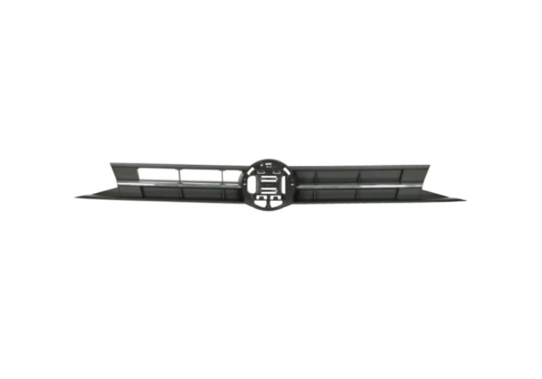 Grila radiator Volkswagen Polo, 09.2017-, montare fata, Cu ornamente cromate; negru / grunduit, RapidAuto