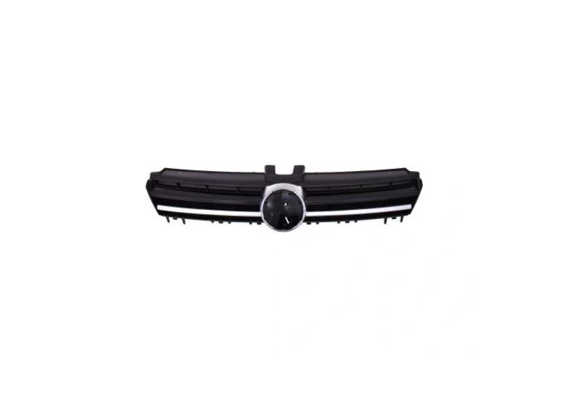 Grila radiator Volkswagen Golf Vii (5k), 10.2012-, model: R, montare fata, negru, nichel, RapidAuto