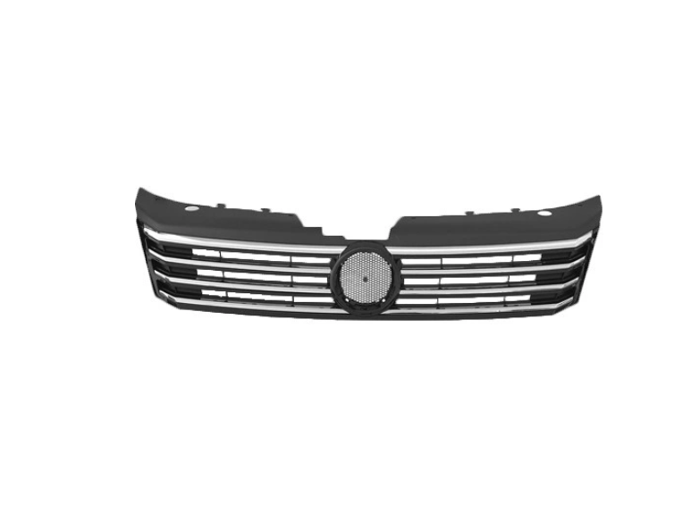 Grila radiator Volkswagen Passat (B7 (36)), 11.2010-, montare fata, Negru lucios, nichel, RapidAuto