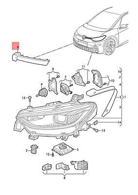 Lumini de zi, Daytime running light Volkswagen Id.3, 11.2019-, montare fata, stanga, LED; OE