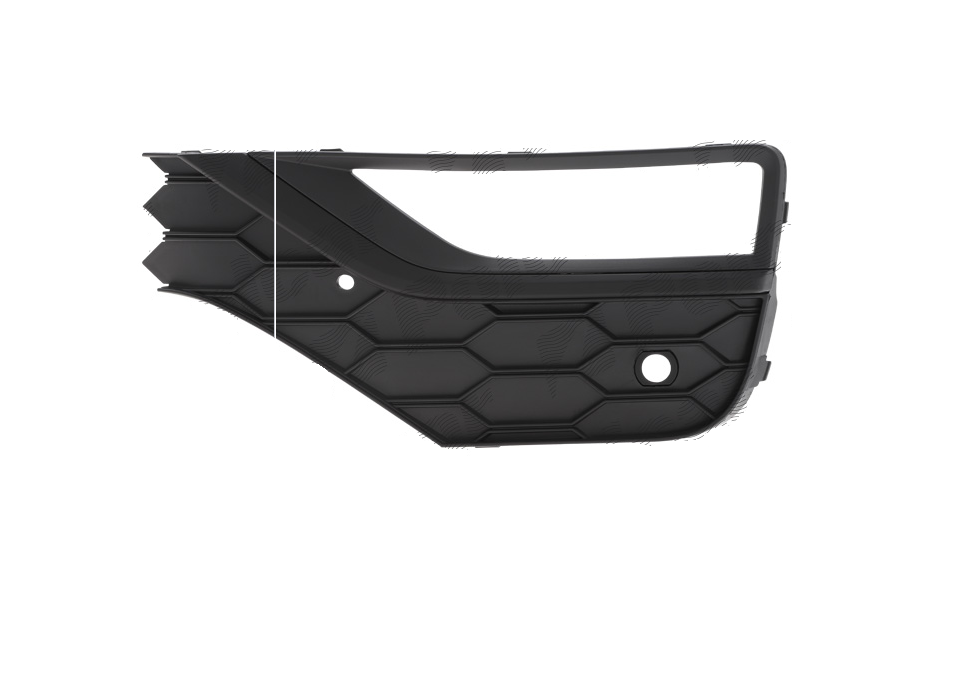Grila bara protectie, spoiler Volkswagen Transporter/Multivan (T6.1), 04.2019-, model: Multivan, montare fata, dreapta, gaura senzor parcare, RapidAuto