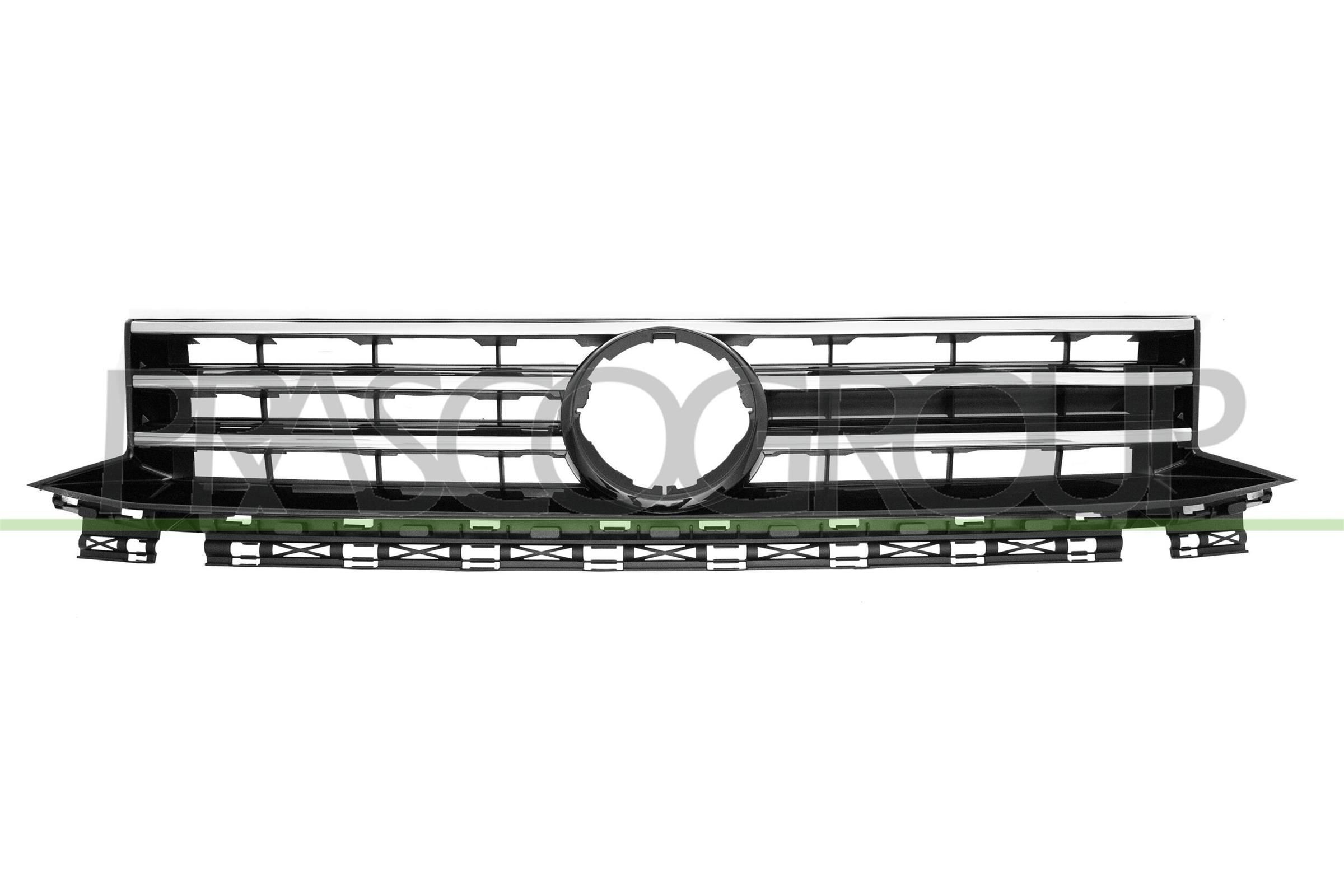 Grila radiator Volkswagen Caddy Iii (2k), 06.2015-, montare fata, negru/cromat, RapidAuto