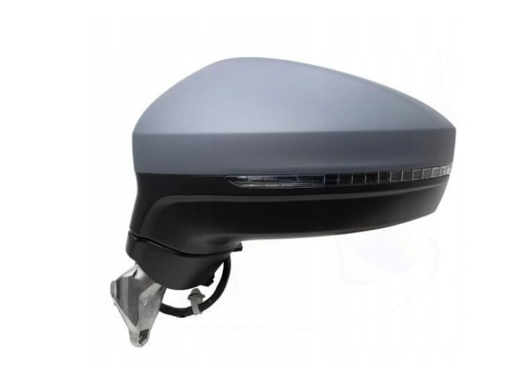 Oglinda exterioara Volkswagen Tiguan, 05.2016-12.2020, montare stanga, reglaj electric; grunduit; incalzit; sticla asferica; 6 pini; cu semnalizare LED, SRLine
