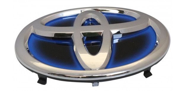 Emblema grila radiator Toyota Auris (E18), 07.2015-, model: hybrid, montare fata, OE