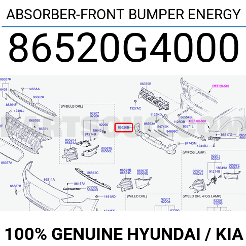 Absorbant soc bara fata Hyundai I30 (Pd), 12.2016-, OEM/OES