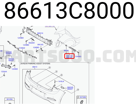 Suport bara protectie, spoiler Hyundai I20, 10.2014-, model: 5 usi, montare spate, stanga, OEM/OES