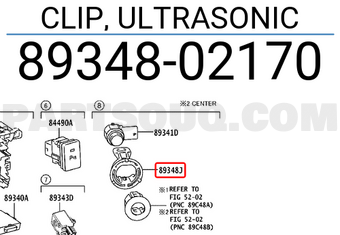 Element fixare senzor parcare Toyota Auris (E18), 01.2013-08.2015, montare fata/spate, OE