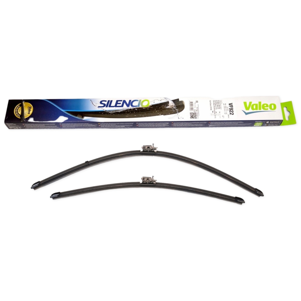 Set stergatoare auto Silencio Xtrm Flat Mercedes Clasa Cla (C117), 08.2015-2019; Clasa Cla (C118), 03.2019-12.2021; Clasa A (W176), 08.2015-08.2018; Clasa A (W177), 06.2018-; Clasa Gla (X156), 08.2015-08.2020, 600+475 mm; VALEO