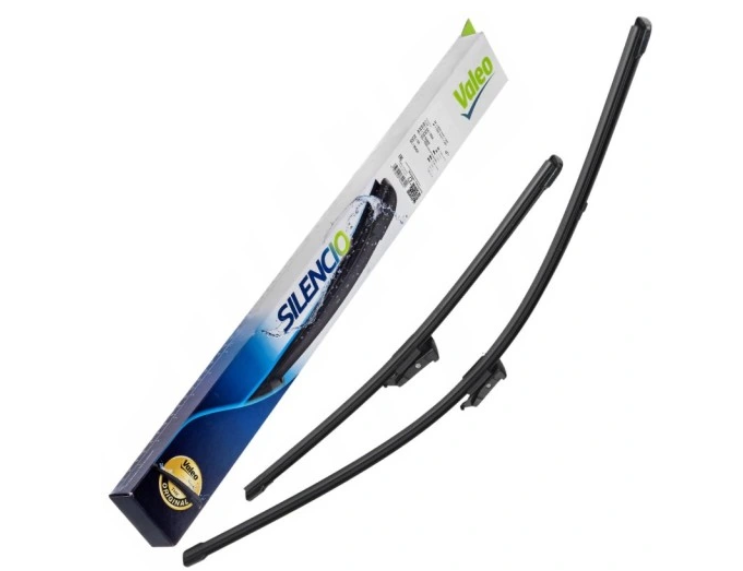 Set stergatoare auto Silencio Citroen Berlingo, 06.2018-; Opel Combo/Life, 09.2018-; Peugeot Partner/Rifter, 06.2018-; Toyota Proace City, 10.2019-, montare fata, stanga+dreapta, 600+430 mm; fixare: OE Valeo; , VALEO