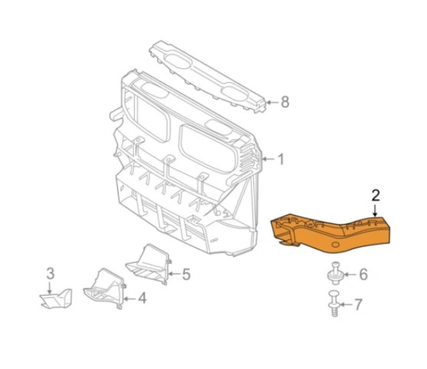 Deflector aer Bmw X5 (F15/F85), X6 (F16), montare Fata, Stanga, inferior, RapidAuto