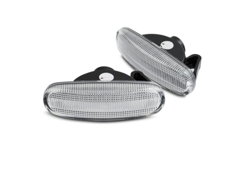 Lampa semnalizare laterala Citroen Nemo (Aa); Fiat Doblo (119/223), Fiorino/Qubo, Idea (350), Linea, Multipla, Panda (169), Punto (199), Punto Grande (199), Stilo, Lancia Musa (350); Peugeot Bipper, Fata, Stanga+Dreapta, LED; transparent; tuning; ECE