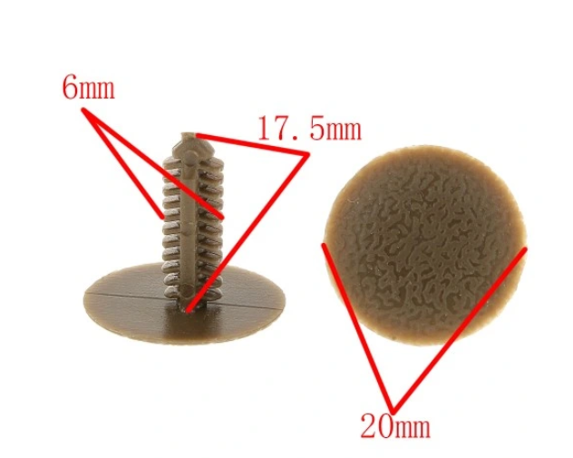 Clema fixare tapiterie Toyota Auris (E15), Corolla (E14/E15), Prius (Xw20), Yaris (Xp90) Hb, set 10 buc