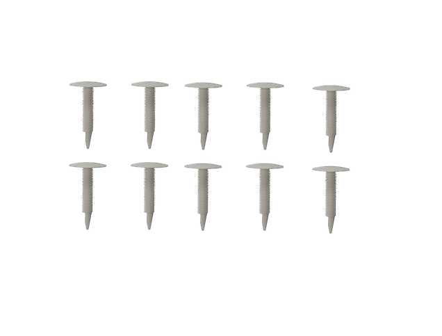 Clema fixare tapiterie Chrysler Town &amp; Country, Town Country, Town Country (Rg/Rs), Voyager (Rg/Rs); Dodge Caravan (Rg/Rs), Grand Caravan; Jeep Grand Cherokee (Wk2), maro; bara protectie si stucatura, set 10 buc