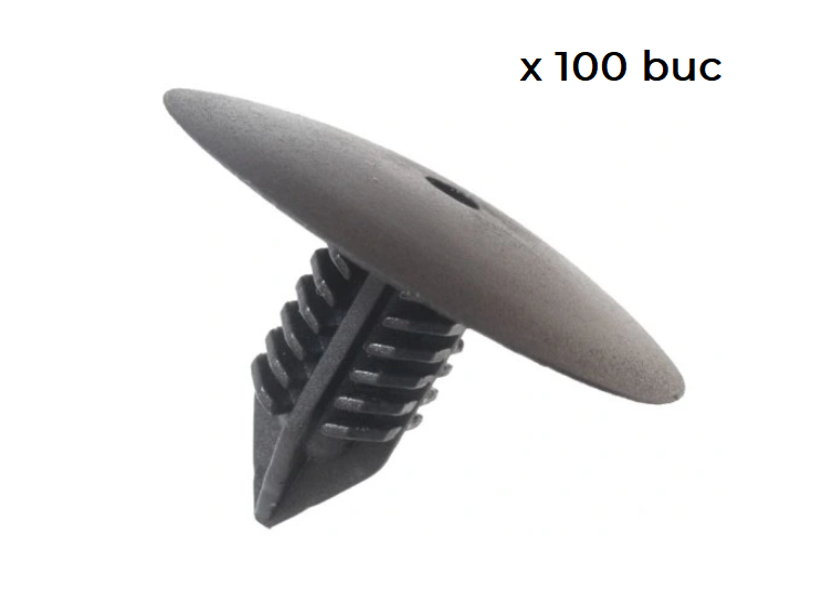 Clema fixare carenaj Dacia Dokker, Duster, Lodgy, Logan (Sd), Sandero, Sandero (Sd); Opel Movano, Vivaro; Renault Clio, Espace, Kangoo, Laguna 2,Master, Megane, Modus, Scenic, Trafic, Twingo, Vel Satis (Bj), set 100 buc