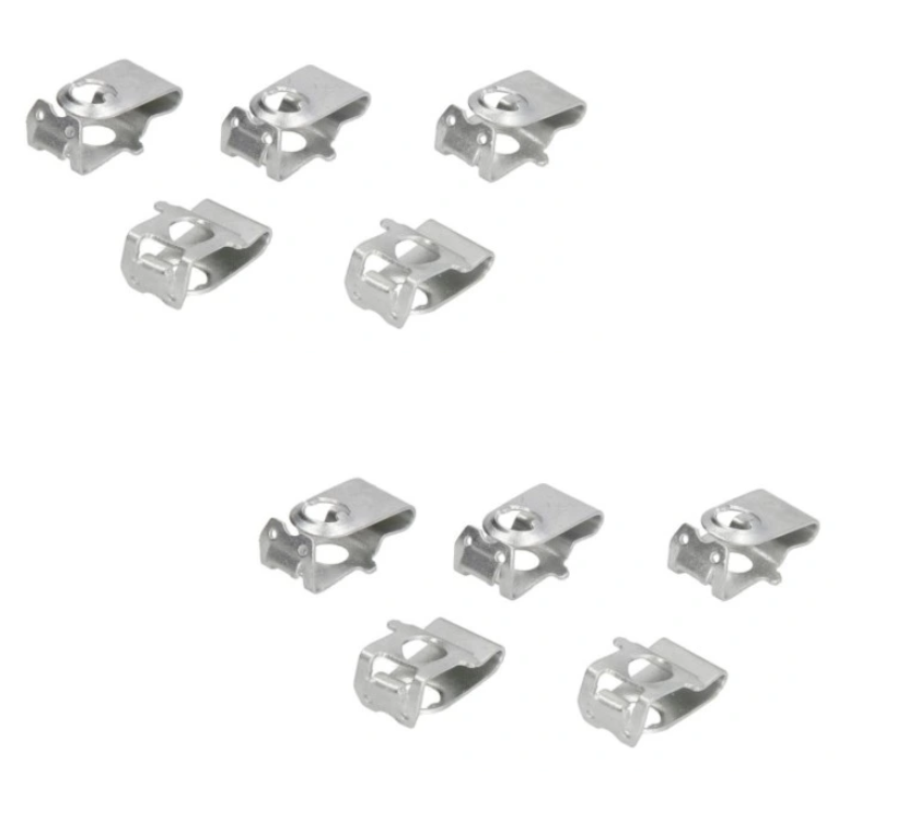 Clema metalica fixare scut motor Audi A4 (B8), A4 (B9), A5 B8), A6 (C7), A7 (4g), Q5 (8r); Bmw Seria 3 (E46), X5 (E70), X6 (E71); Mercedes Vito/ Viano (W639); Mini One/Cooper/Clubman, set 10 buc