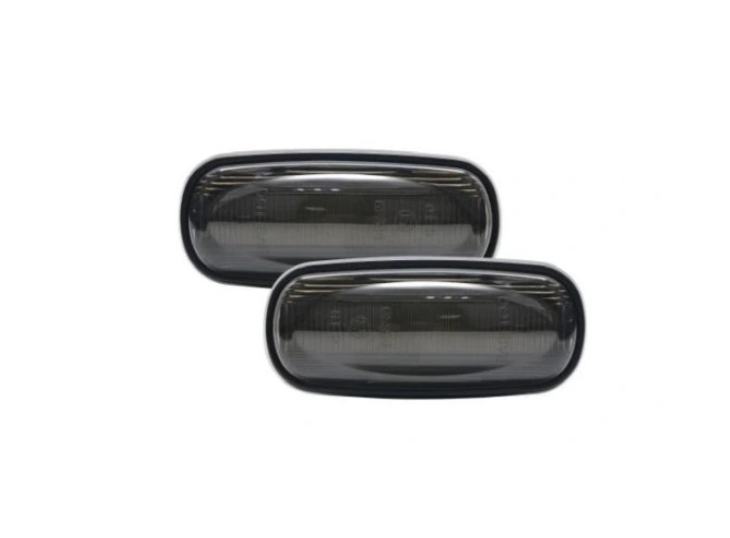 Lampa semnalizare laterala Land Rover Defender 90/110 (Ld), Discovery (Lj/Lt), Freelander (Ln), montare Fata, Stanga+Dreapta, LED; fumuriu; tuning; Omologare: ECE,