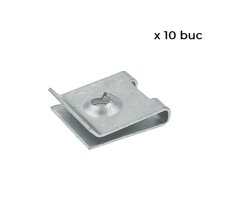 Clema metalica fixare carenaje, scut motor Audi A3 (8v), A4/S4 (B9), A5/Sportback, A6 (C8), A7, A8 (D5), E-Tron (Ge), Q3 (8u), Tt (8s), set 10 buc