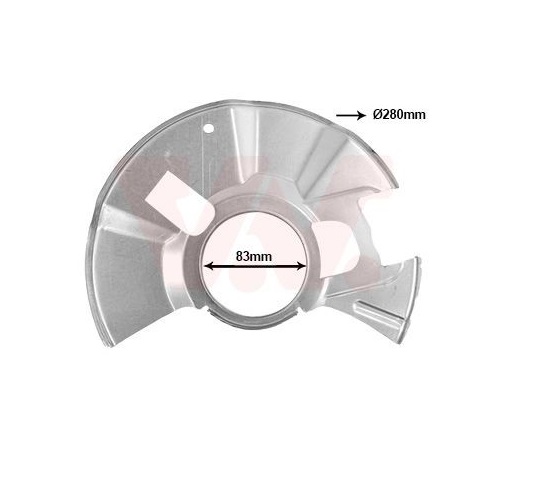Protectie disc frana Mazda 2 (De), montare Fata, Stanga, RapidAuto