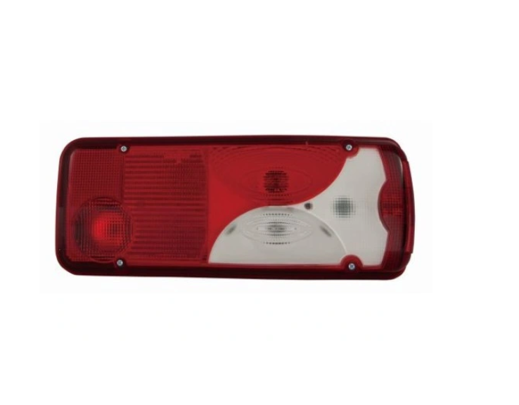 Lampa spate remorca Dodge Sprinter (906); Man Tga, Tge, Tgs/Tgx; Mercedes Sprinter, Sprinter 208-414, Sprinter 209-524, Sprinter 210-519; VW Crafter (2e), montare Spate, Dreapta, priza AMP; 400x161 mm; P21W+PY21W+R10W+R5W; rosu-alb; ECE; Depo