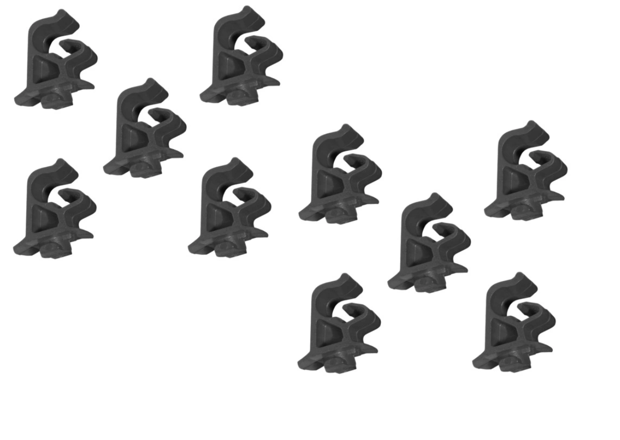 Clema sustinere tija capota Alfa Romeo Mito (955); Chrysler Ypsilon (846); Fiat Bravo (198), Panda (169), Punto (199), Punto Evo (199), Punto Grande (199); Lancia Dedra (835), Delta (831/836), Kappa (838), Y (840a), Ypsilon (843), set 10 buc
