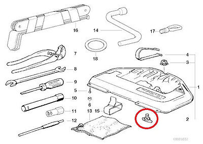 Clips fixare, agrafa Bmw Seria 3 (E46), Seria 3 (E46), Coupe/Cabrio, Seria 3 (E46), Sdn/Kombi, Seria 3 (E46/5), Compact, Seria 5 (E39), Seria 5 (E60/E61), Seria 7 (E32), Seria 7 (E38), Seria 7 (E65/E66), Seria 8 (E31), Tapiterie portbagaj, set 10 buc