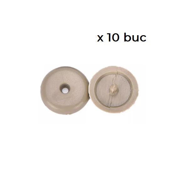 Clips fixare centura siguranta Audi; Bmw; Citroen; Fiat; Ford; Honda; Hyundai; Kia; Citroen;Nissan; Peugeot; Renault; Toyota; Suzuki; Volvo; Culoare Bej, set 10 buc, RapidAuto