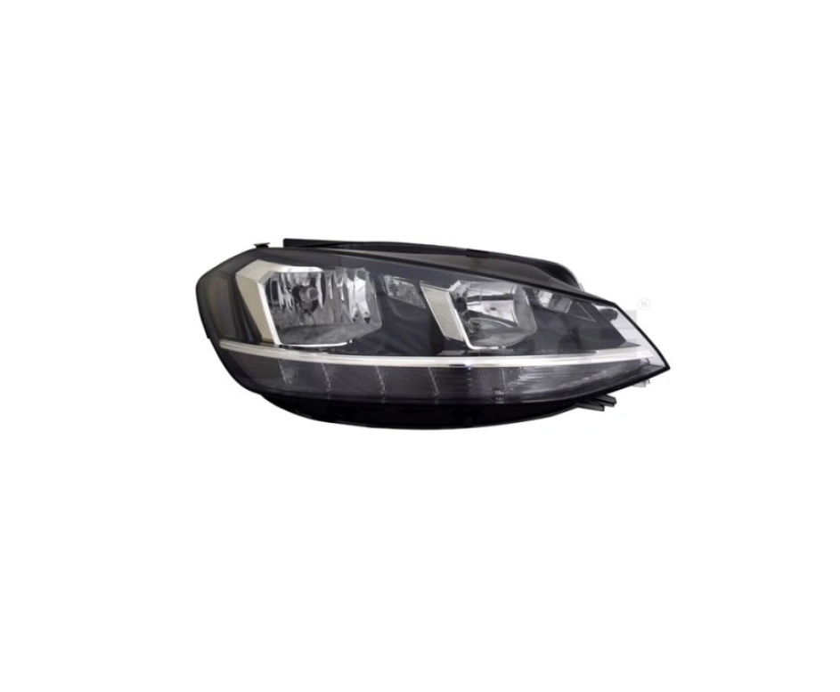 Far VW Golf 7 (5k), montare Fata, Dreapta, cu &quot;lumina timp de zi&quot; tip LED; H7+H9+LED+WY21W; electric; cu motor; Omologare: ECE; trafic dreapta/volan pe stanga; halogen, Tyc