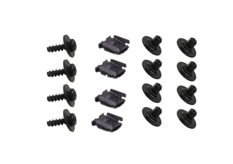 Set cleme fixare protectie sub sasiu Audi A3 (8p); Seat Altea (5p), Leon (1p), Toledo (5p); Skoda Octavia 2 (1z), Yeti (5l); VW Caddy Iii (2k), Eos (1f), Golf 5 (1k), Golf 6 (5k), Jetta (1b), Jetta (1k), Touran (1t), Protectie sub sasiu, set 16 buc