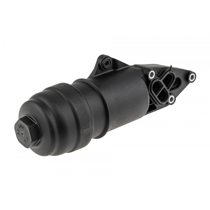 Carcasa filtru ulei fara radiator Audi A4 3.0tfsi, 3.2fsi 05-, A5 3.0tfsi, 3.2fsi 09-, A6 2.0tdi, 2.4, 2.8, 3.2fsi, 3.0tfsi 04-, A7 2.8fsi, 3.0tfsi 10-, A8 2.8, 3.2fsi, 3.0tfsi 05-, Q5 3.0tfsi, 3.2fsi, Q7 3.0tfsi 10-; Vw Touareg 3.0tsi 10-, Plastic,