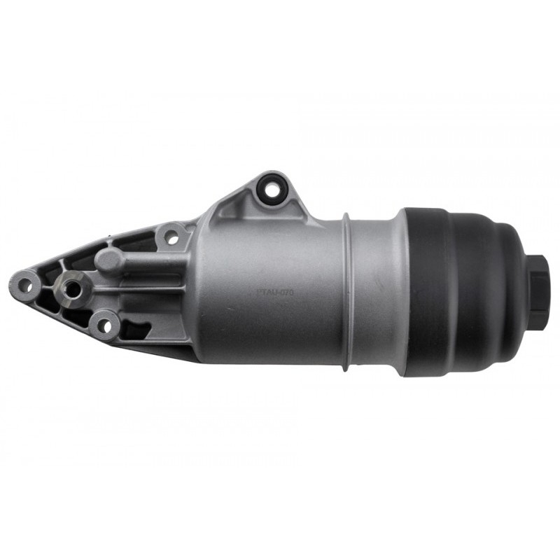 Carcasa filtru ulei fara radiator Audi A4 3.0tfsi, 3.2fsi 05-, A5 3.0tfsi, 3.2fsi 09-, A6 2.0tdi, 2.4, 2.8, 3.2fsi, 3.0tfsi 04-, A7 2.8fsi, 3.0tfsi 10-, A8 2.8, 3.2fsi, 3.0tfsi 05-, Q5 3.0tfsi, 3.2fsi, Q7 3.0tfsi 10-; Vw Touareg 3.0tsi 10-, aluminiu,