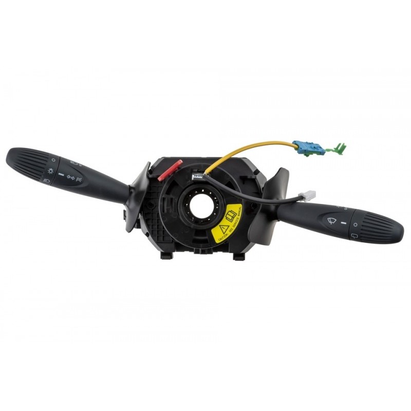 Comutator coloana directie Fiat Panda 2003-, fara computer bord, stergere-spalare parbriz luneta, interval stergere, fara claxon, semnalizare, aprindere lumini, ptr. vehicule fara senzor unghi directie, cu spirala de Airbag, 33 pini,