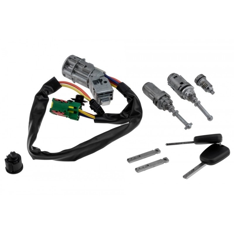 Contact pornire Citroen C2 2002-2010, C3 2002-2005, set contact + butuc usa, portbagaj, rezervor + 2 Chei, 4162.AG