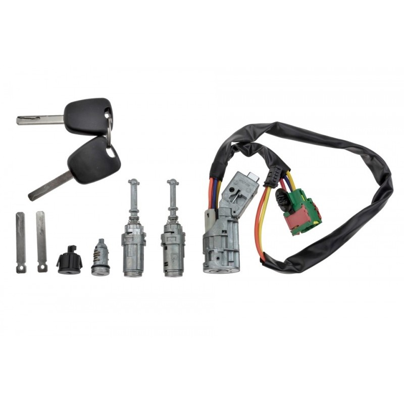 Contact pornire Citroen C2 2002-2010, C3 2002-2005, set contact + butuc usa, portbagaj, rezervor + 2 Chei, 4162.AG