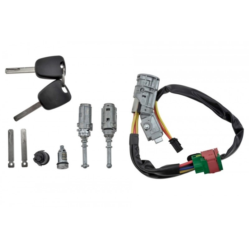 Contact pornire Citroen C2 2002-2010, C3 2002-2005, set contact + butuc usa, portbagaj, rezervor + 2 Chei, 4162.AG