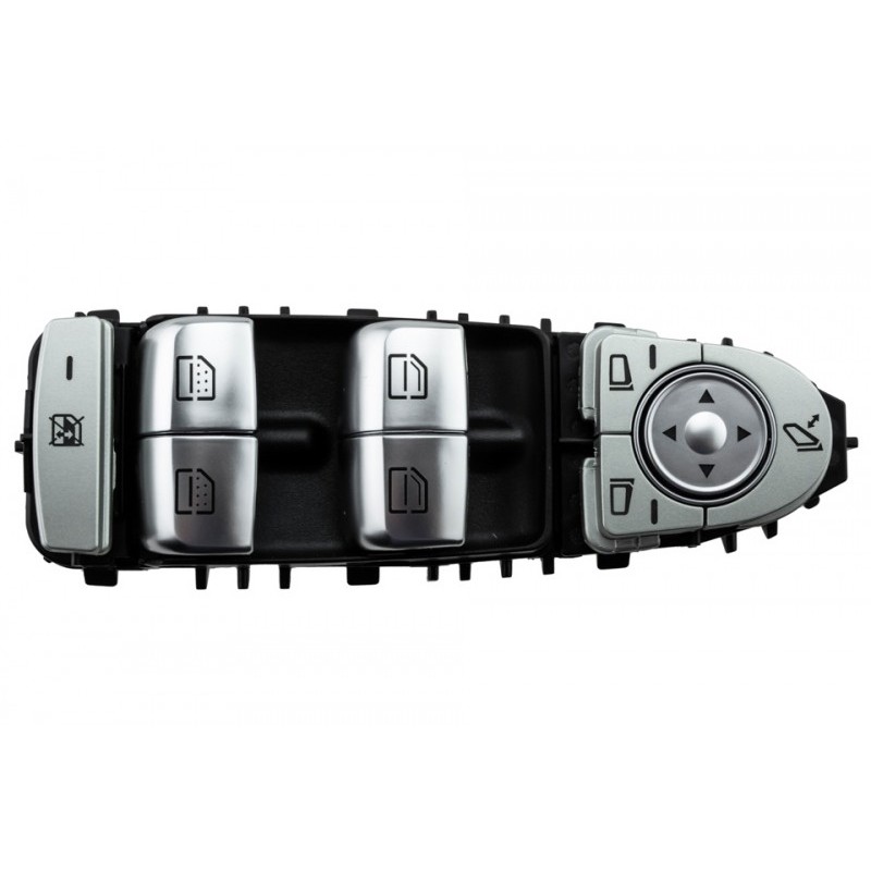 Comutator reglaj geam Mercedes Clasa E W213 2016-, Cls C257 2017-, Clasa S W222 2013-, Negru, 2229052004