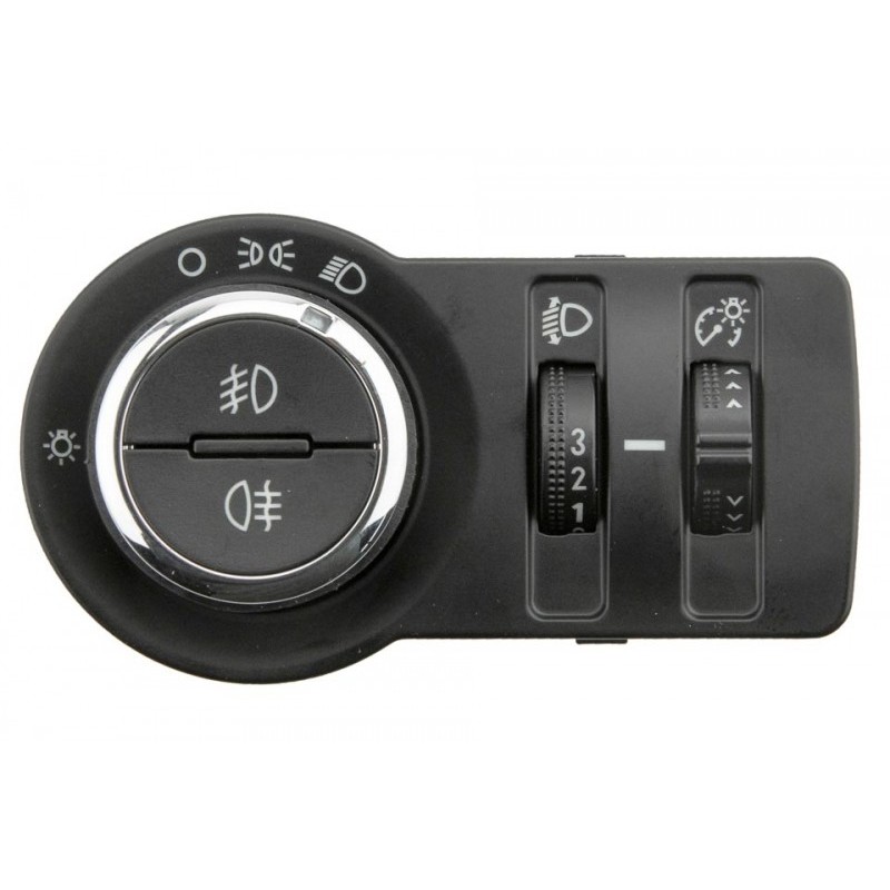 Comutator lumini Opel Insignia A 2008-, Astra J 2009-, Culoare : Negru, reglare manuala nivel faruri, 13268720