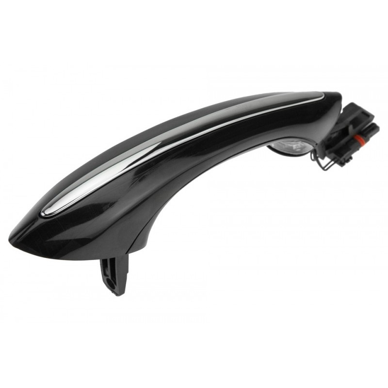Maner exterior Bmw Seria 5 F10, F11 2009-, 5 F07 2009-, 7 F01, F02, F03, F04 2008-, Fata, Spate Dreapta, pt.vehicule cu sistem intrare de keyless/go, Culoare : Negru, 51217231934