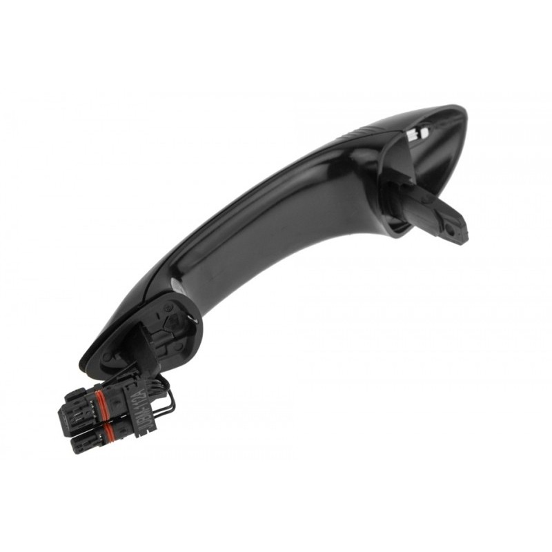 Maner exterior Bmw Seria 5 F10, F11 2009-, 5 F07 2009-, 7 F01, F02, F03, F04 2008-, Fata, Spate Dreapta, pt.vehicule cu sistem intrare de keyless/go, Culoare : Negru, 51217231934