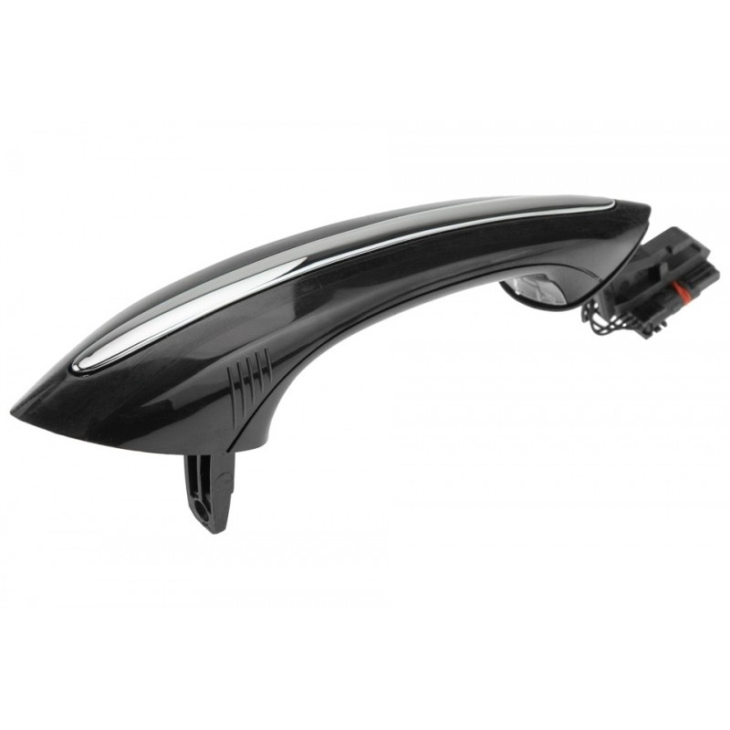 Maner exterior Bmw Seria 5 F10, F11 2009-, 5 F07 2009-, 7 F01, F02, F03, F04 2008-, Spate Stanga, pt.vehicule cu sistem intrare de keyless/go, Culoare : Negru, 51217231933