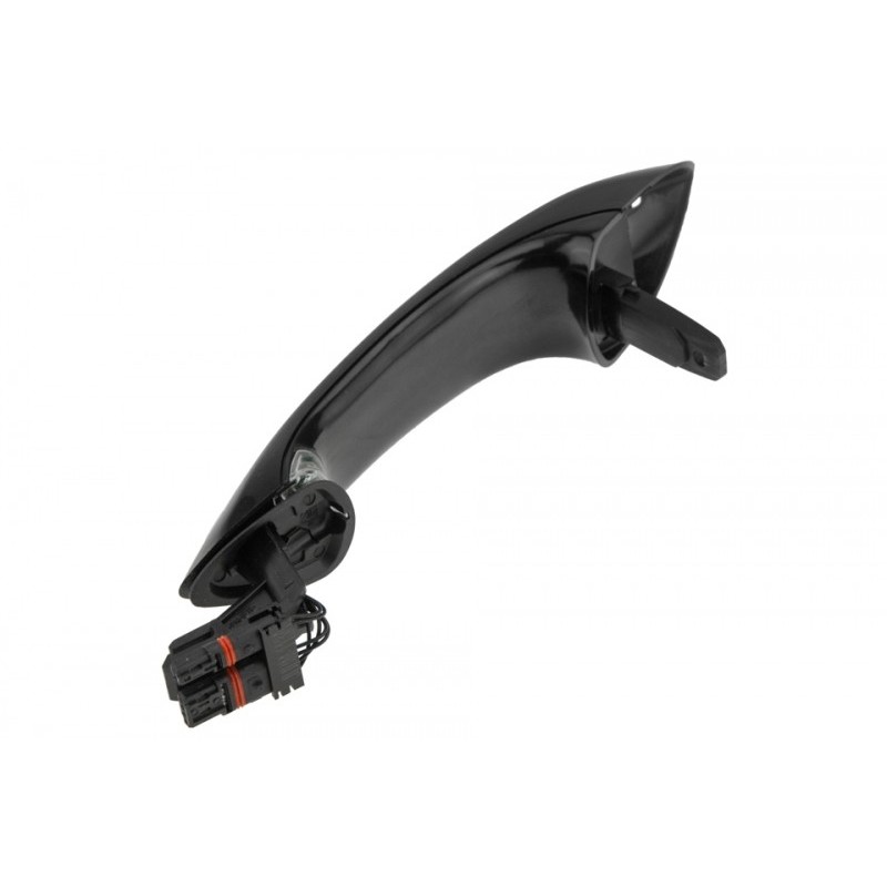 Maner exterior Bmw Seria 5 F10, F11 2009-, 5 F07 2009-, 7 F01, F02, F03, F04 2008-, Spate Stanga, pt.vehicule cu sistem intrare de keyless/go, Culoare : Negru, 51217231933