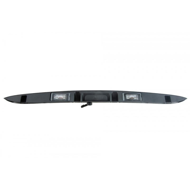 Comutator deschidere portbagaj Mini R55, R55n, R56, R56n, R57, R57n, R58, R59 2006-, Cu lampa numar-Negru, 51132754240