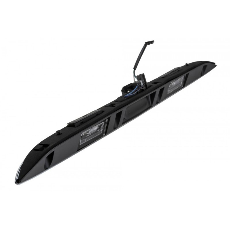 Comutator deschidere portbagaj Mini R50, R52, R53 2001-, Crom, Cu lampa numar, 51137074020